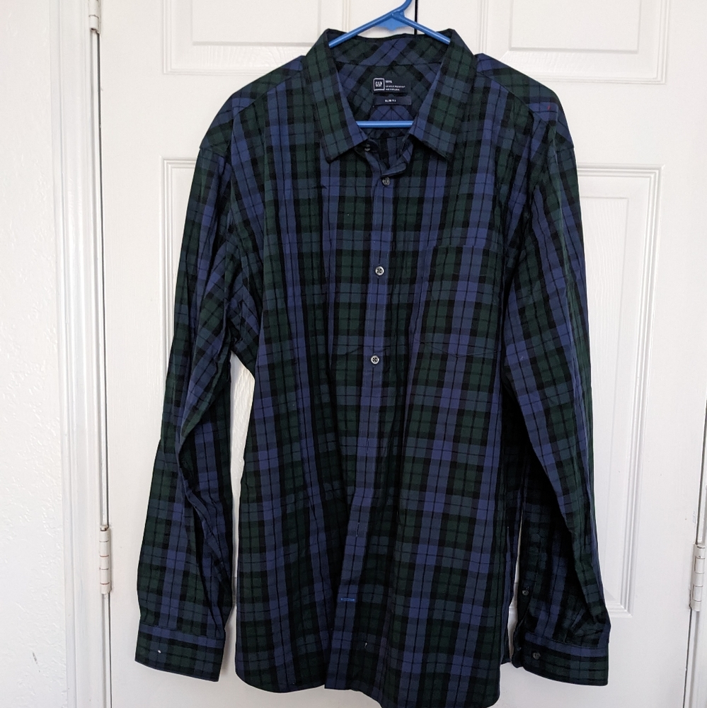GAP Men's Shirt Long Sleeve